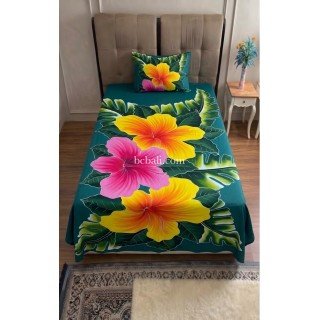 Single Rayon Bedsheet Hand Painted Handmade in Bali
